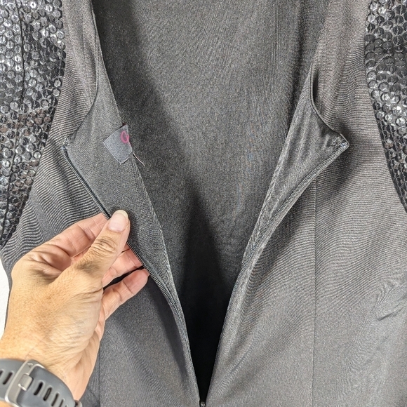 Vintage Aqua Dresses Sequin Sleeveless Mini Special Event Formal Dress Size 8 - Picture 7 of 16